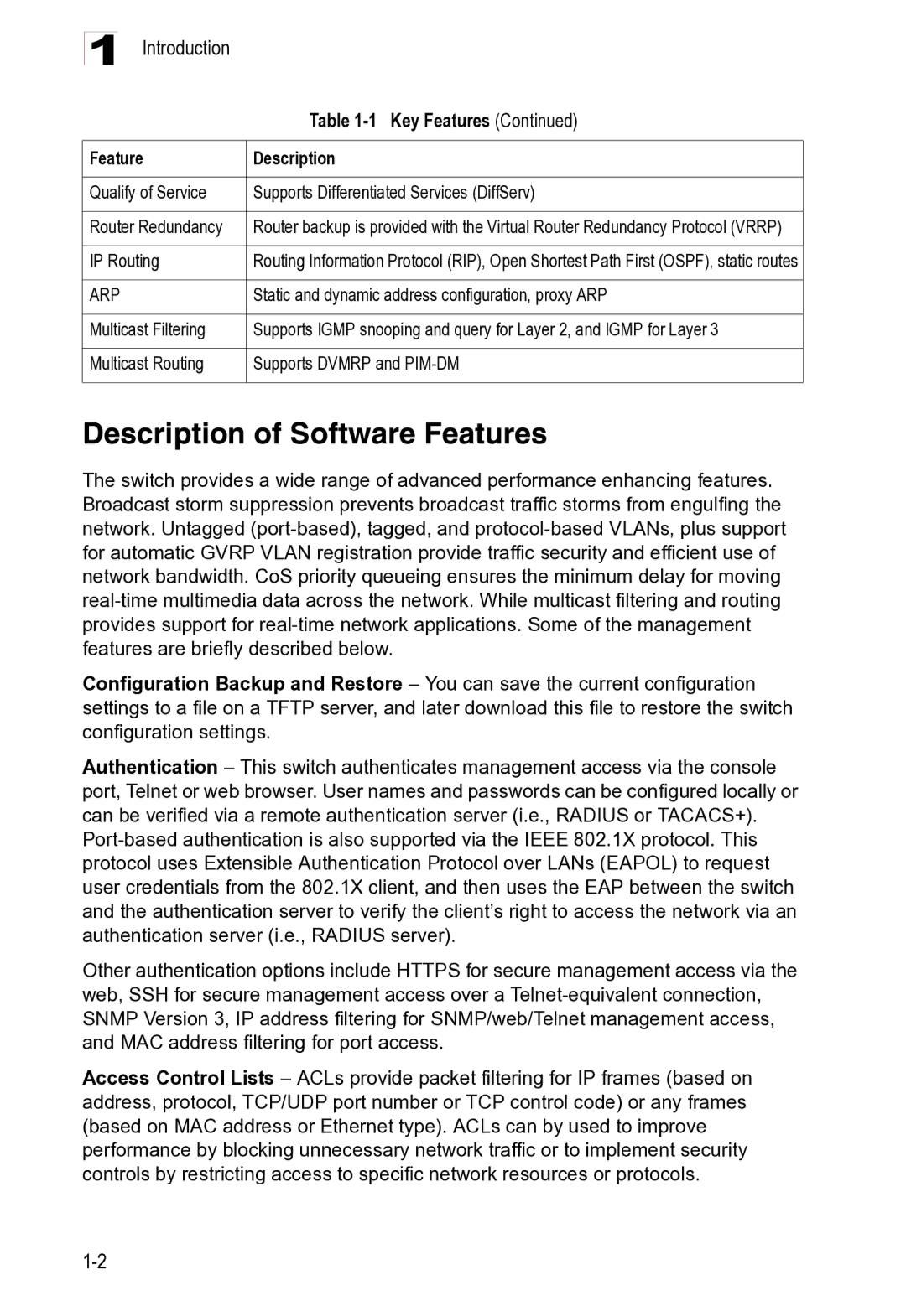 Microsoft ES4625, ES4649 manual Description of Software Features, Introduction 