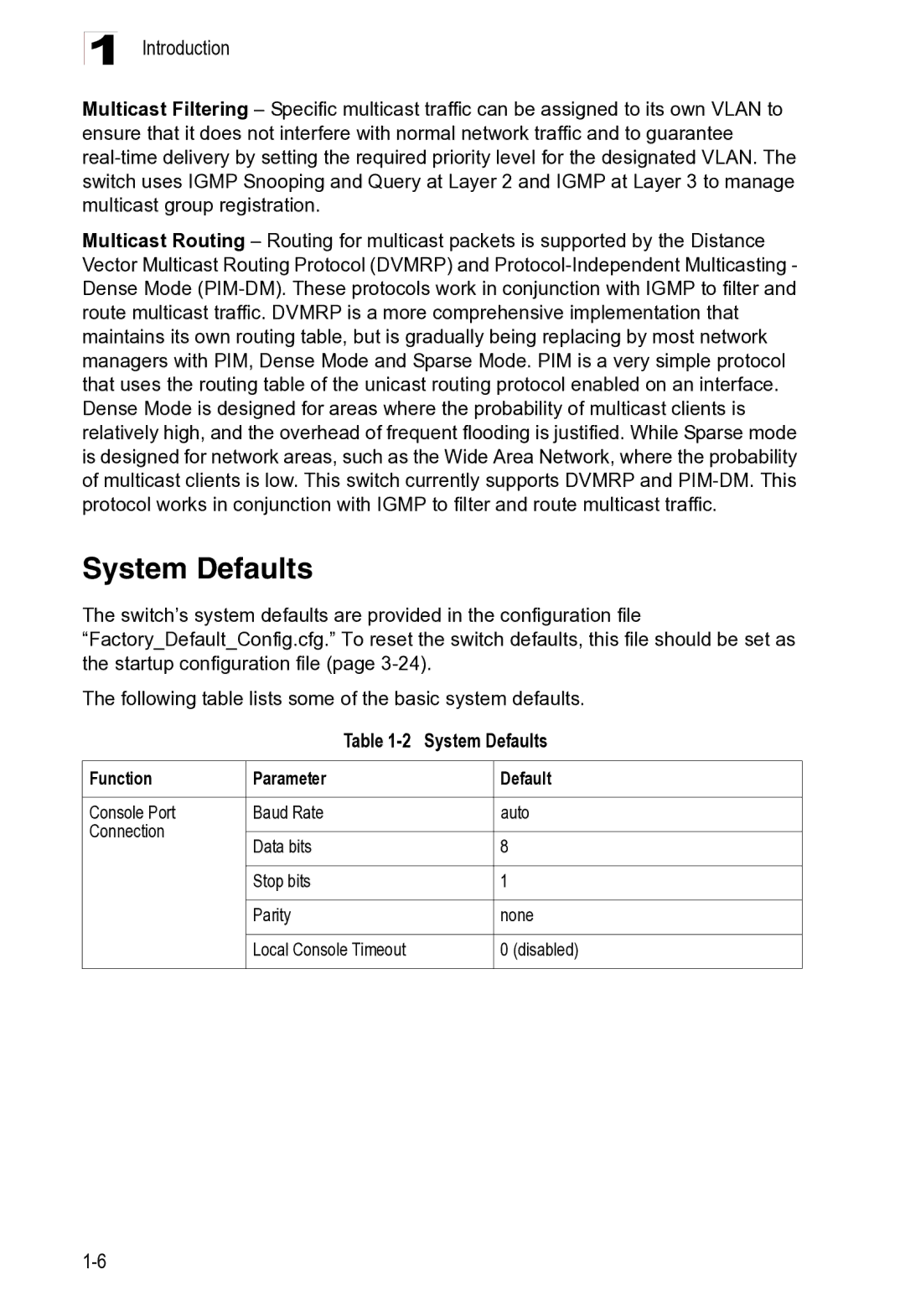 Microsoft ES4625, ES4649 manual System Defaults 