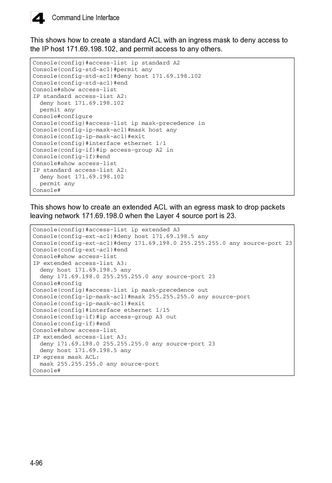 Microsoft ES4625, ES4649 manual Command Line Interface 