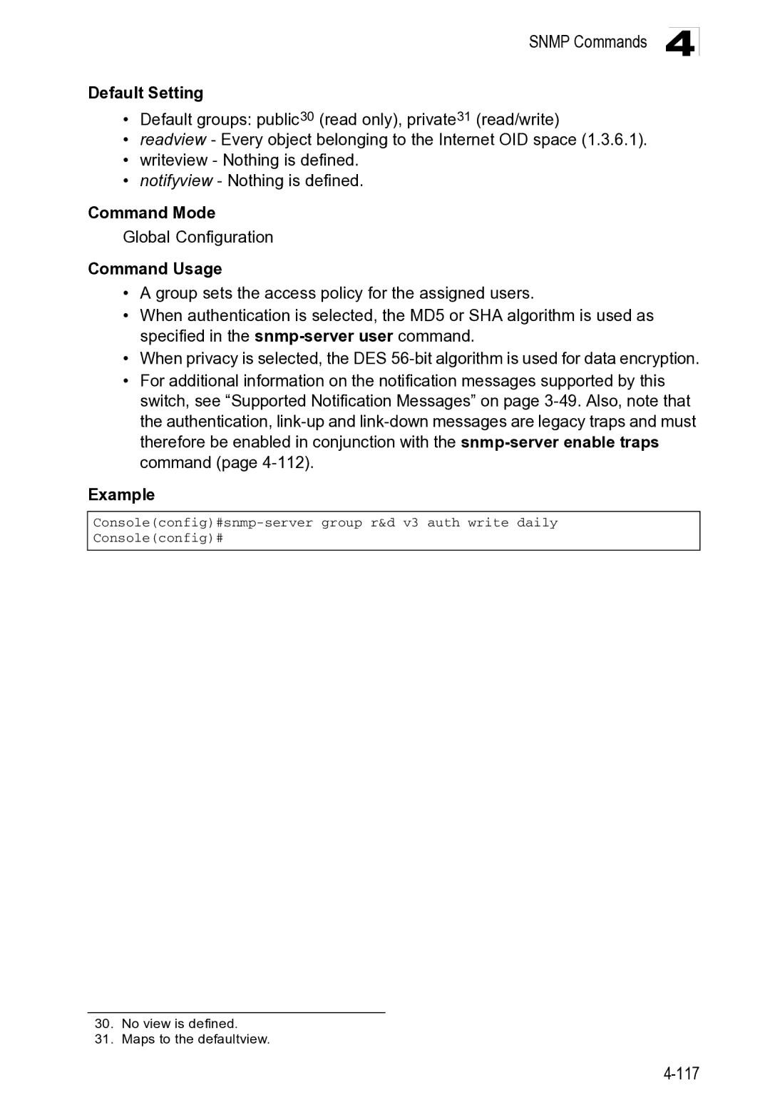 Microsoft ES4649, ES4625 manual No view is defined Maps to the defaultview 