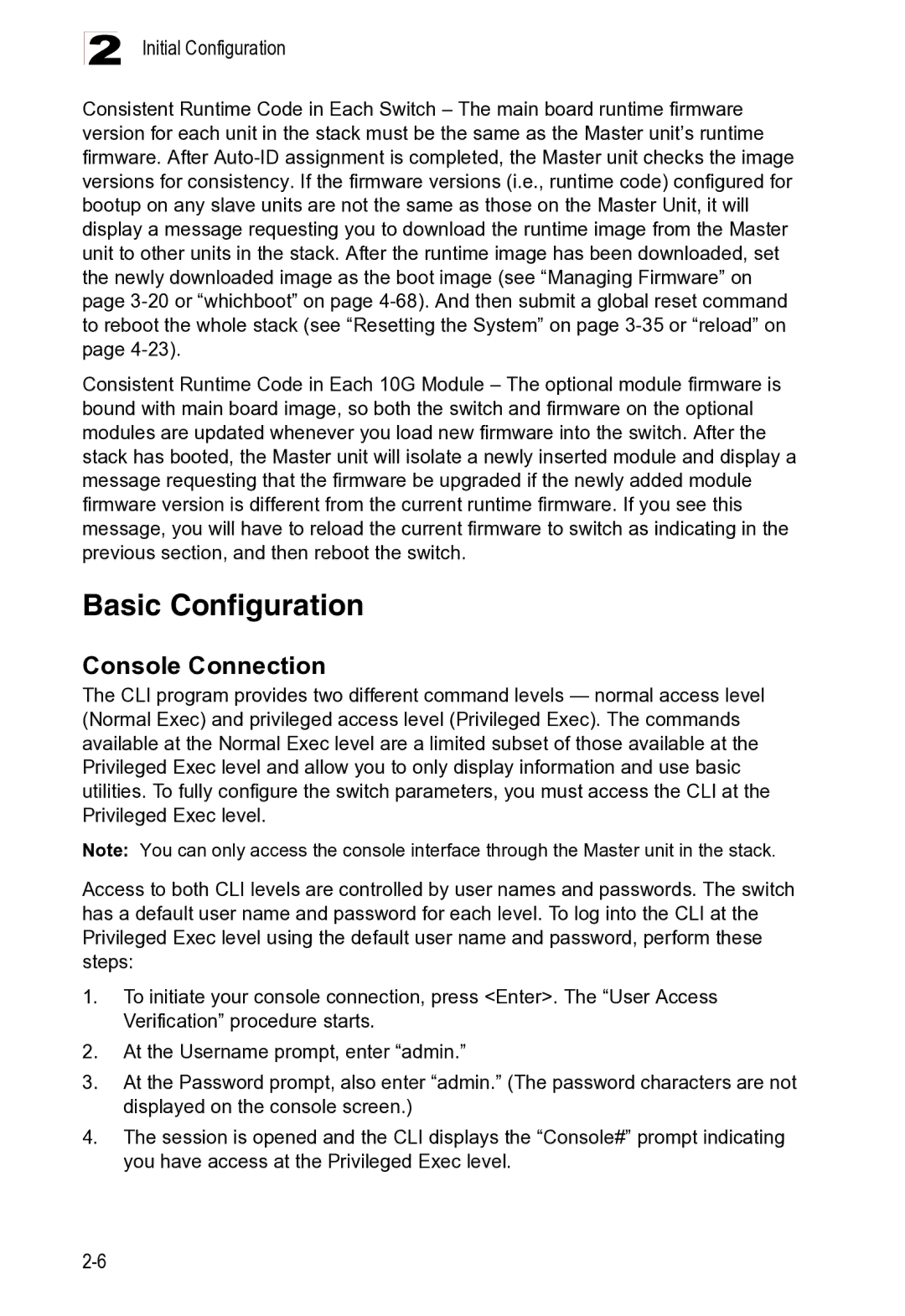 Microsoft ES4625, ES4649 manual Basic Configuration, Console Connection 