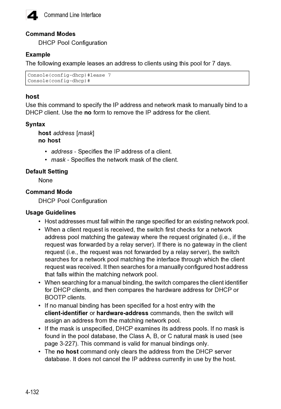 Microsoft ES4625, ES4649 manual Host address mask no host 