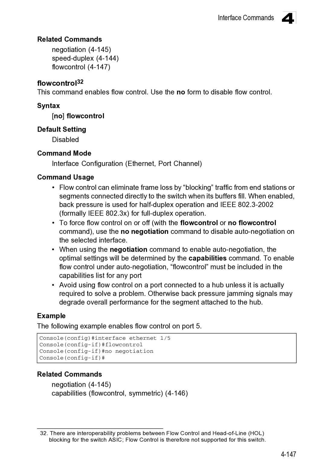 Microsoft ES4649, ES4625 manual Flowcontrol32, 147 