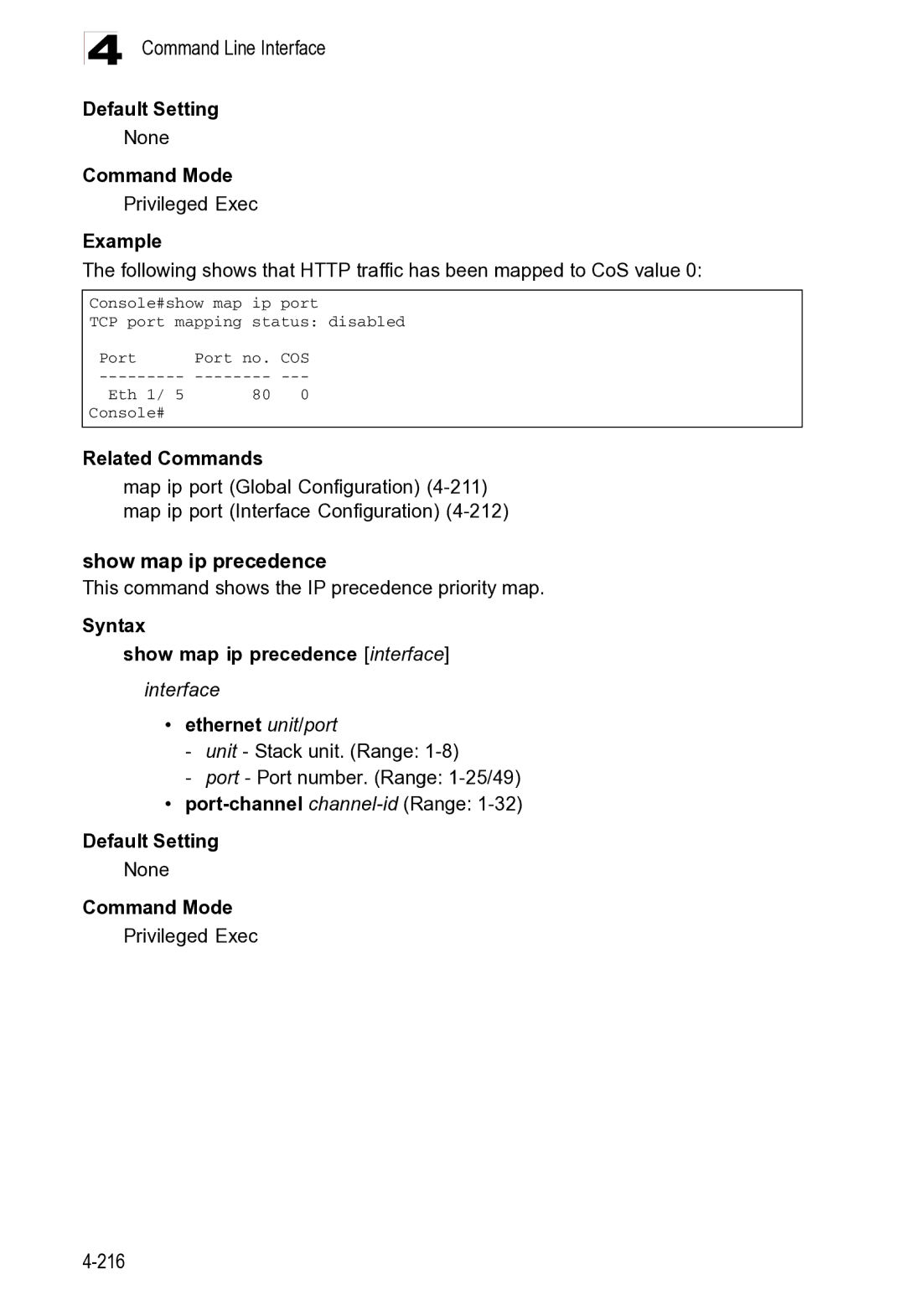 Microsoft ES4625, ES4649 manual Command Line Interface 