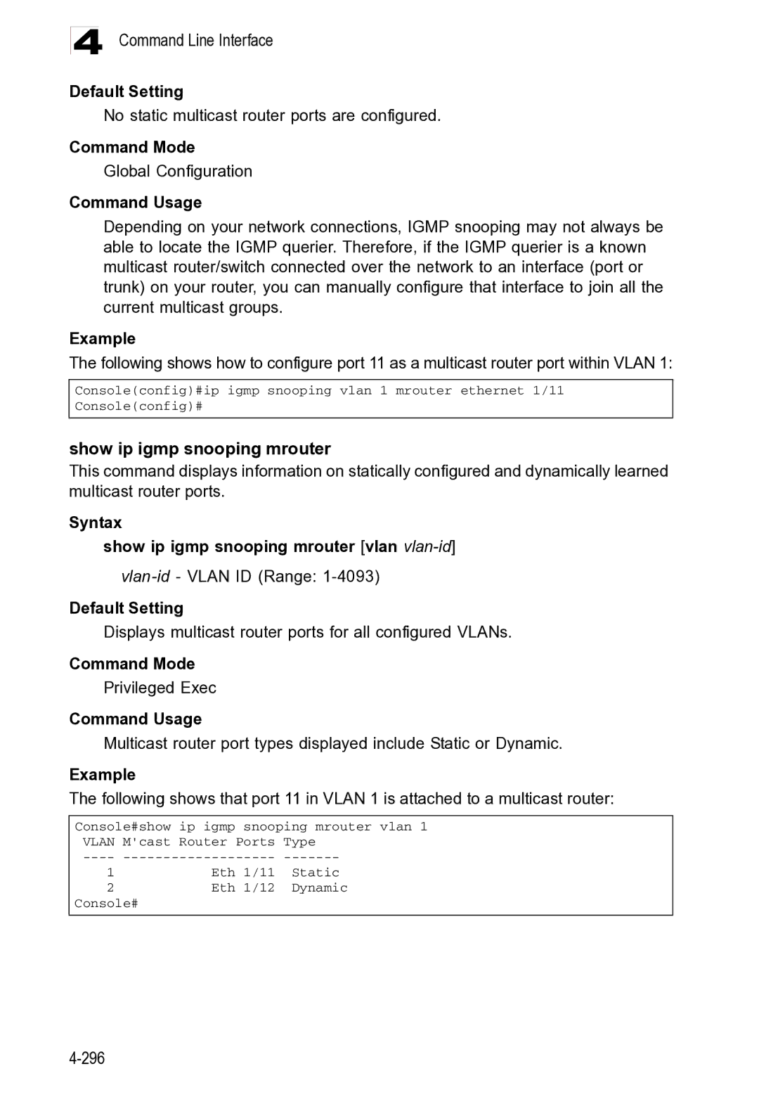 Microsoft ES4625, ES4649 manual Command Line Interface 