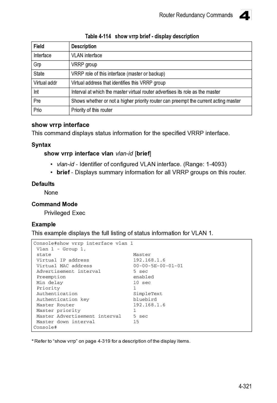 Microsoft ES4649, ES4625 manual Pre, Prio Priority of this router 