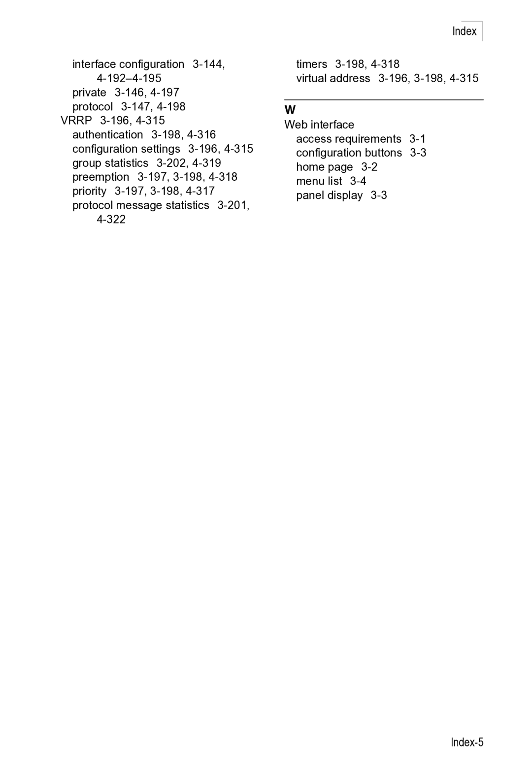 Microsoft ES4649, ES4625 manual Index-5 