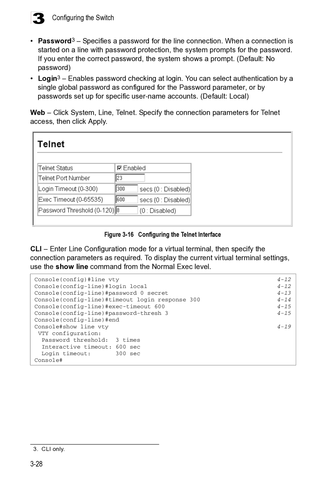 Microsoft ES4625, ES4649 manual Configuring the Switch 