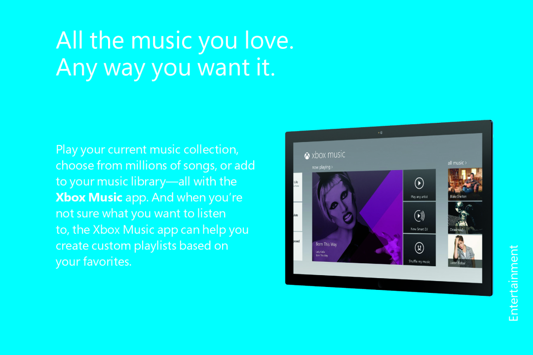 Microsoft 3UR-00001, FQC06913, WN700388, WN700404, FQC05940, 5VR00001, FQC-05956 All the music you love. Any way you want it 