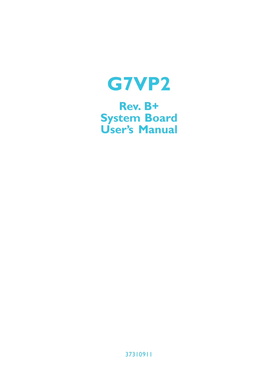 Microsoft G7VP2 manual 37310911 