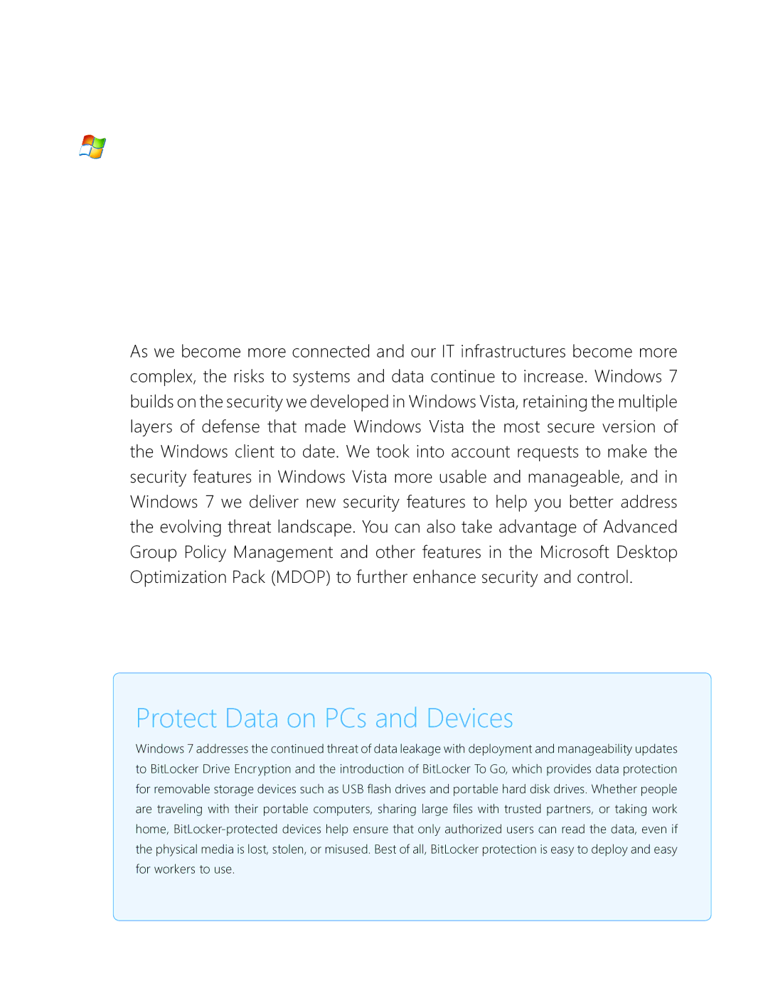 Microsoft GFC02021, GLC00182, GLC01878, GLC00184, GFC00941, GLC-01809 manual Manage Risk Through Enhanced Security and Control 