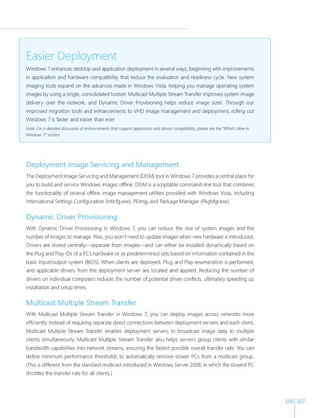 Microsoft GFC00020, GLC00182, GLC01878, GLC00184 manual Deployment Image Servicing and Management, Dynamic Driver Provisioning 