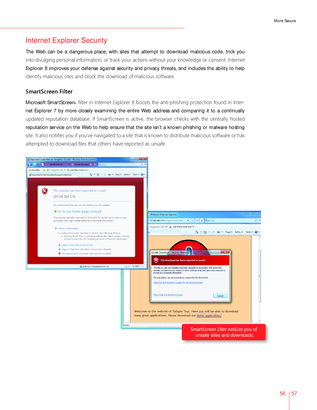 Microsoft GLC-01909, GLC00182, GLC01878, GLC00184, GFC00941, GFC02021, GLC-01809 Internet Explorer Security, SmartScreen Filter 