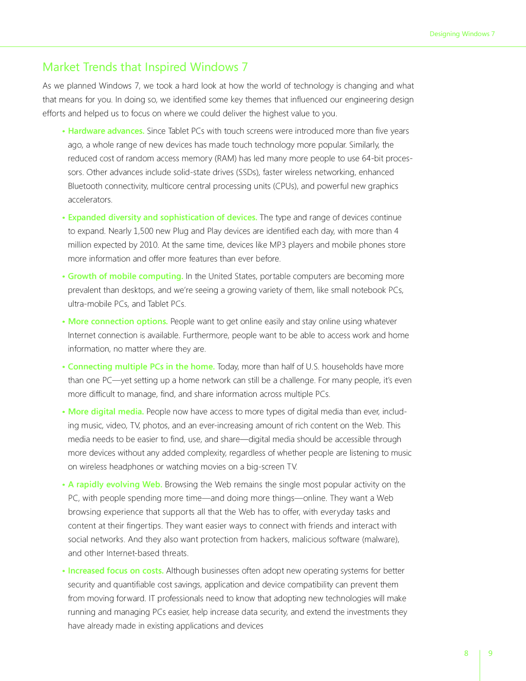 Microsoft GLC-01909, GLC00182, GLC01878, GLC00184, GFC00941, GFC02021, GLC-01809, GFC-02050 Market Trends that Inspired Windows 