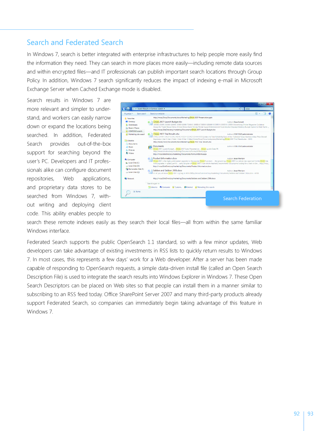 Microsoft FQC-04765, GLC00182, GLC01878, GLC00184, GFC00941, GFC02021, GLC-01809, GFC-02050, GLC01844 Search and Federated Search 