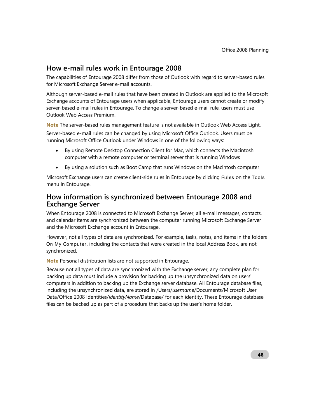 Microsoft GZA-00006 manual How e-mail rules work in Entourage 