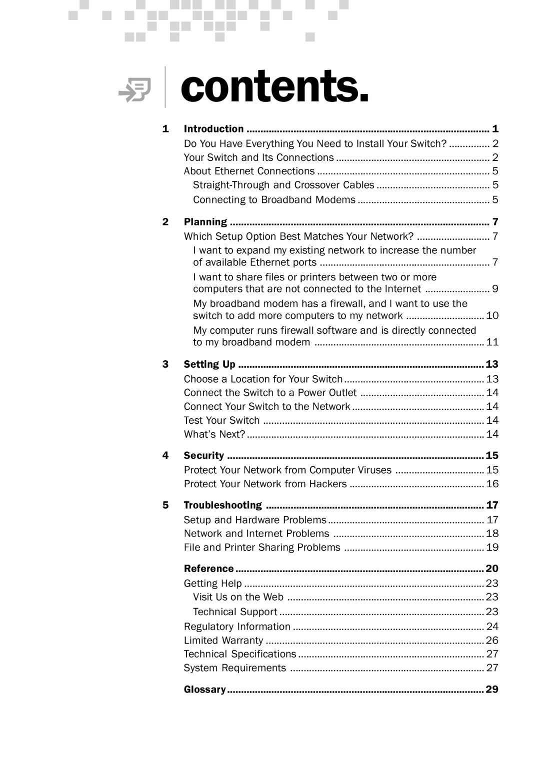 Microsoft MN-150 manual Contents 