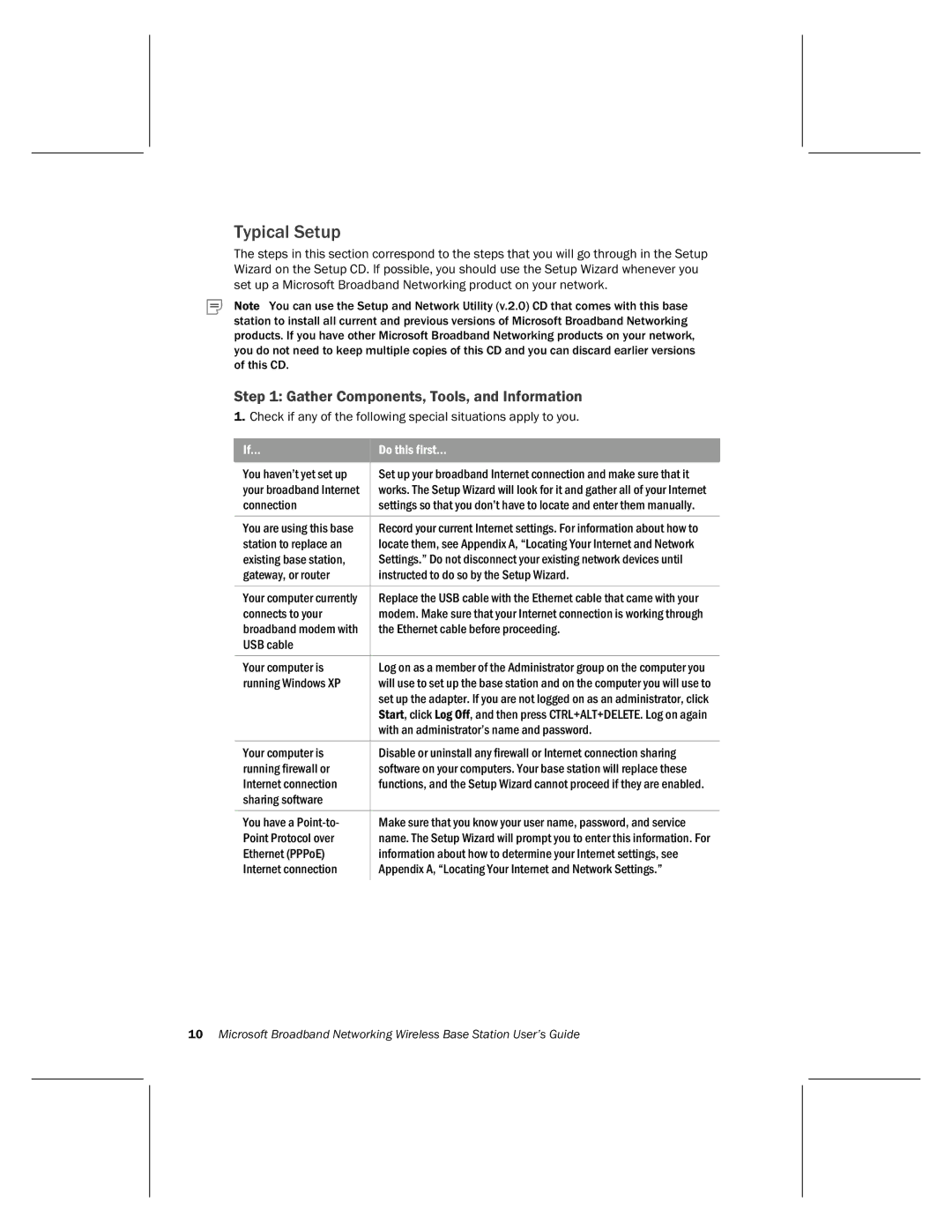 Microsoft MN-500 manual Typical Setup, Gather Components, Tools, and Information 