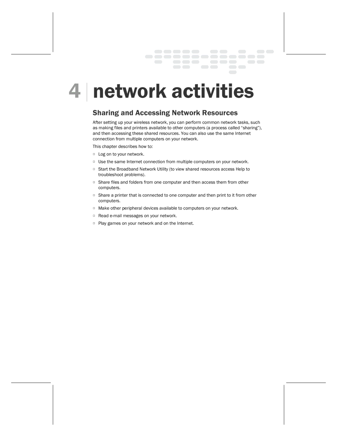 Microsoft MN-500 manual Network activities 