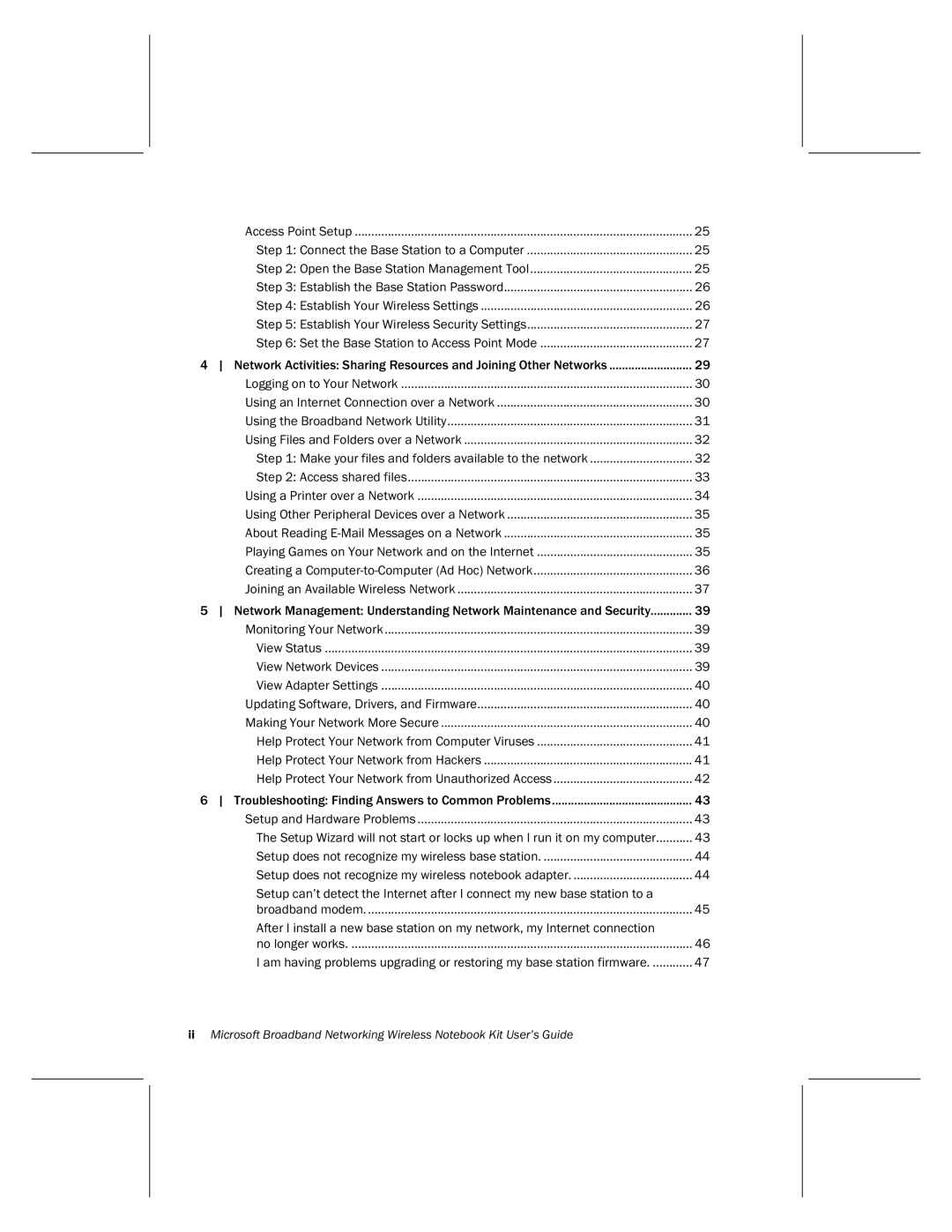 Microsoft MN-820 manual Using an Internet Connection over a Network 