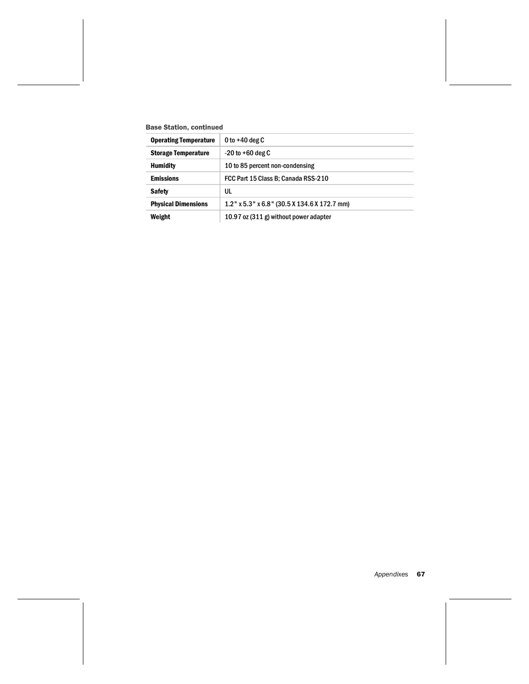 Microsoft MN-820 manual To +40 deg C 