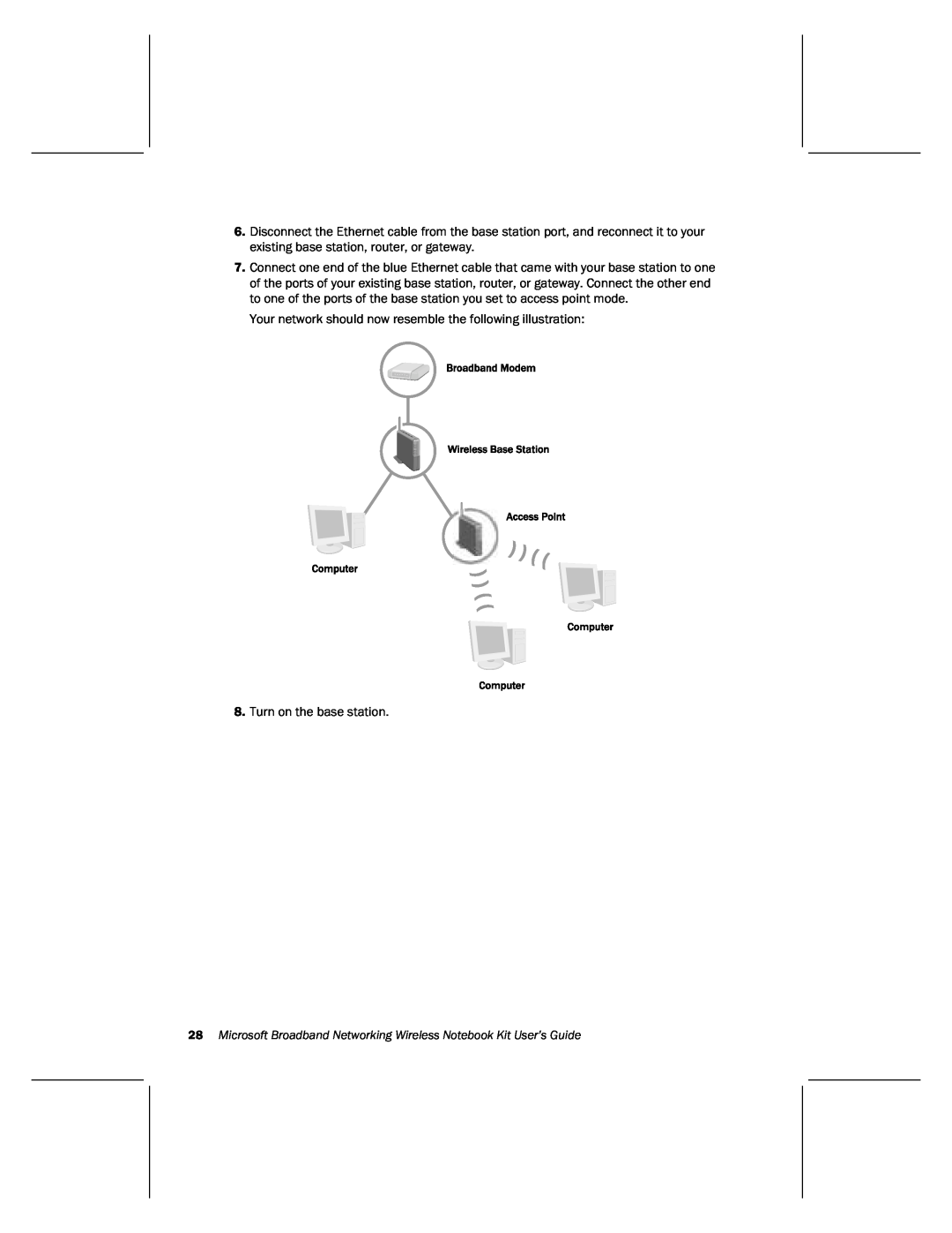 Microsoft MN-820 manual Microsoft Broadband Networking Wireless Notebook Kit User’s Guide 
