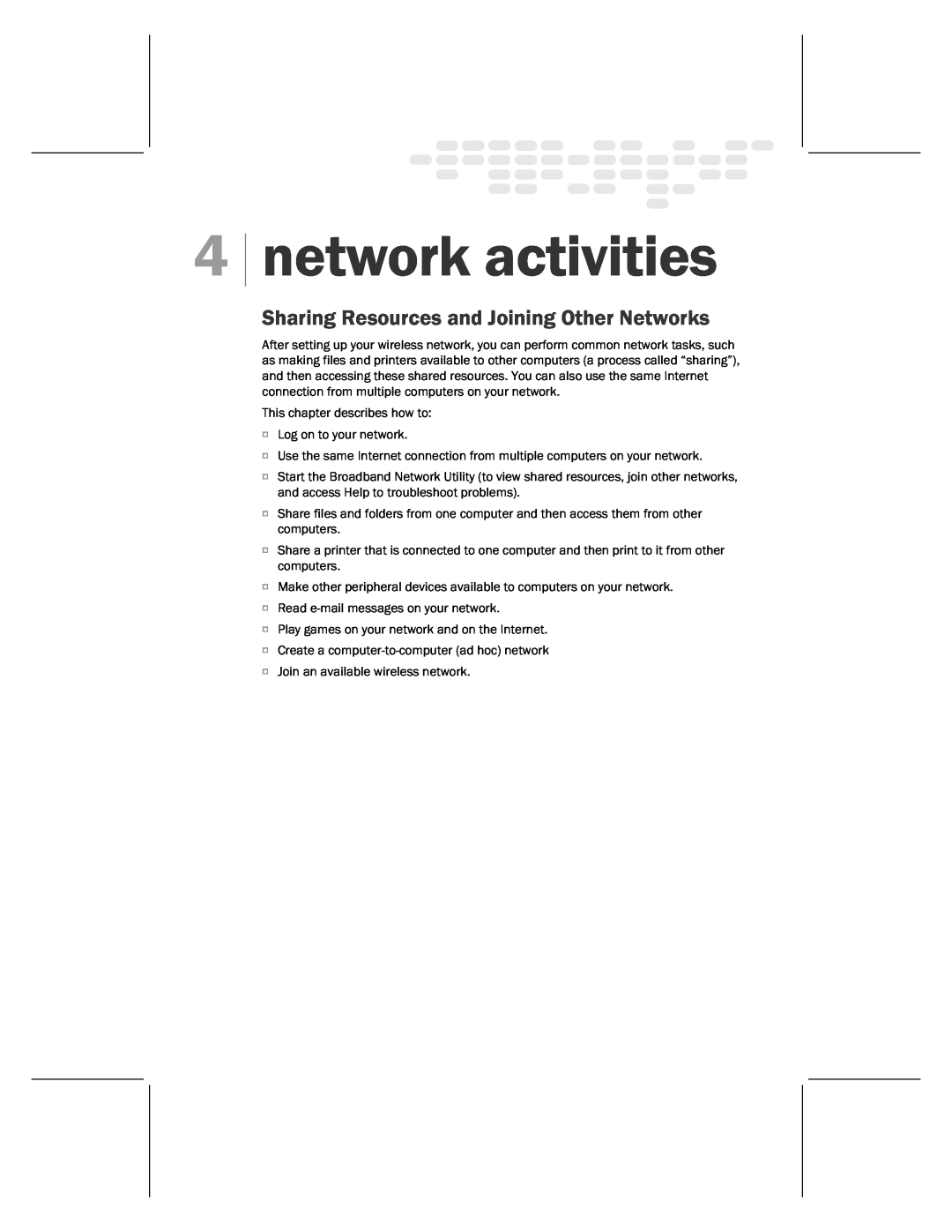 Microsoft MN-820 manual network activities, Sharing Resources and Joining Other Networks 