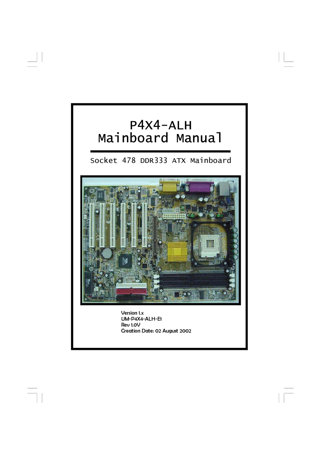 Microsoft P4X4-ALH manual 