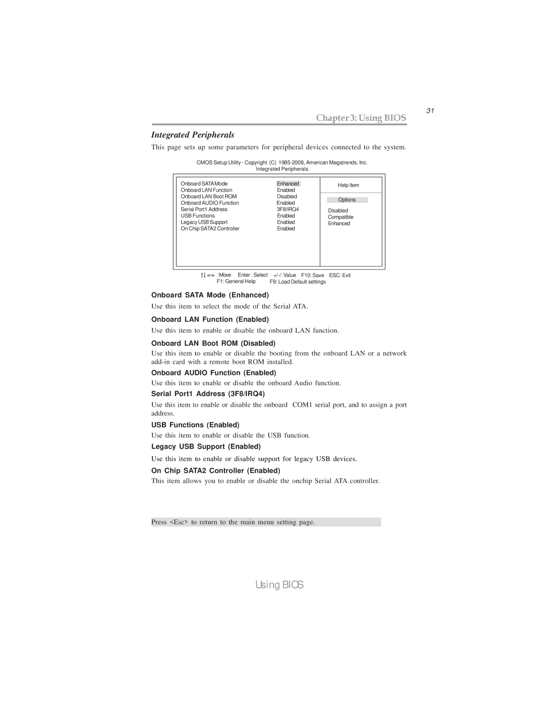 Microsoft PXP43 manual Integrated Peripherals 