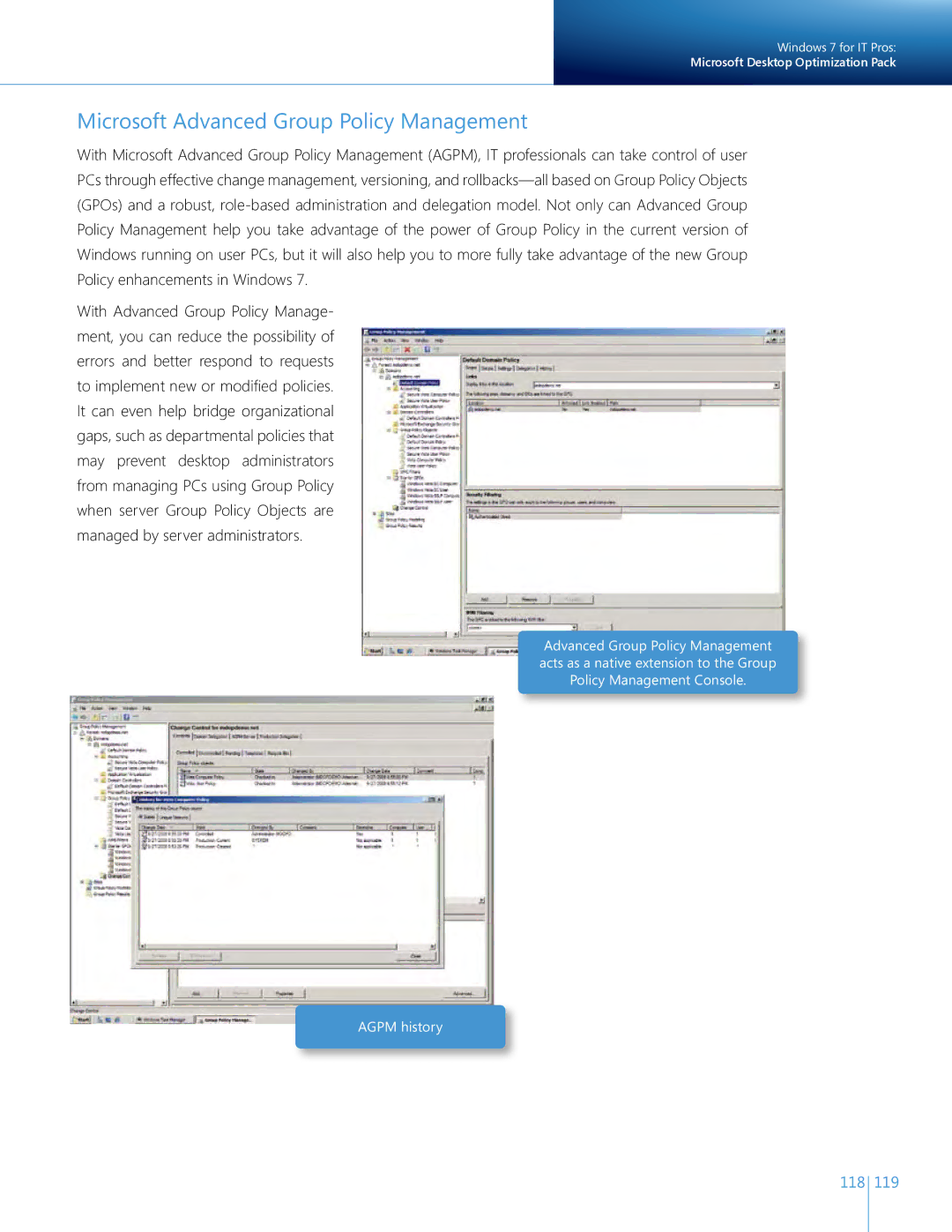 Microsoft QLF-00195 manual Microsoft Advanced Group Policy Management 