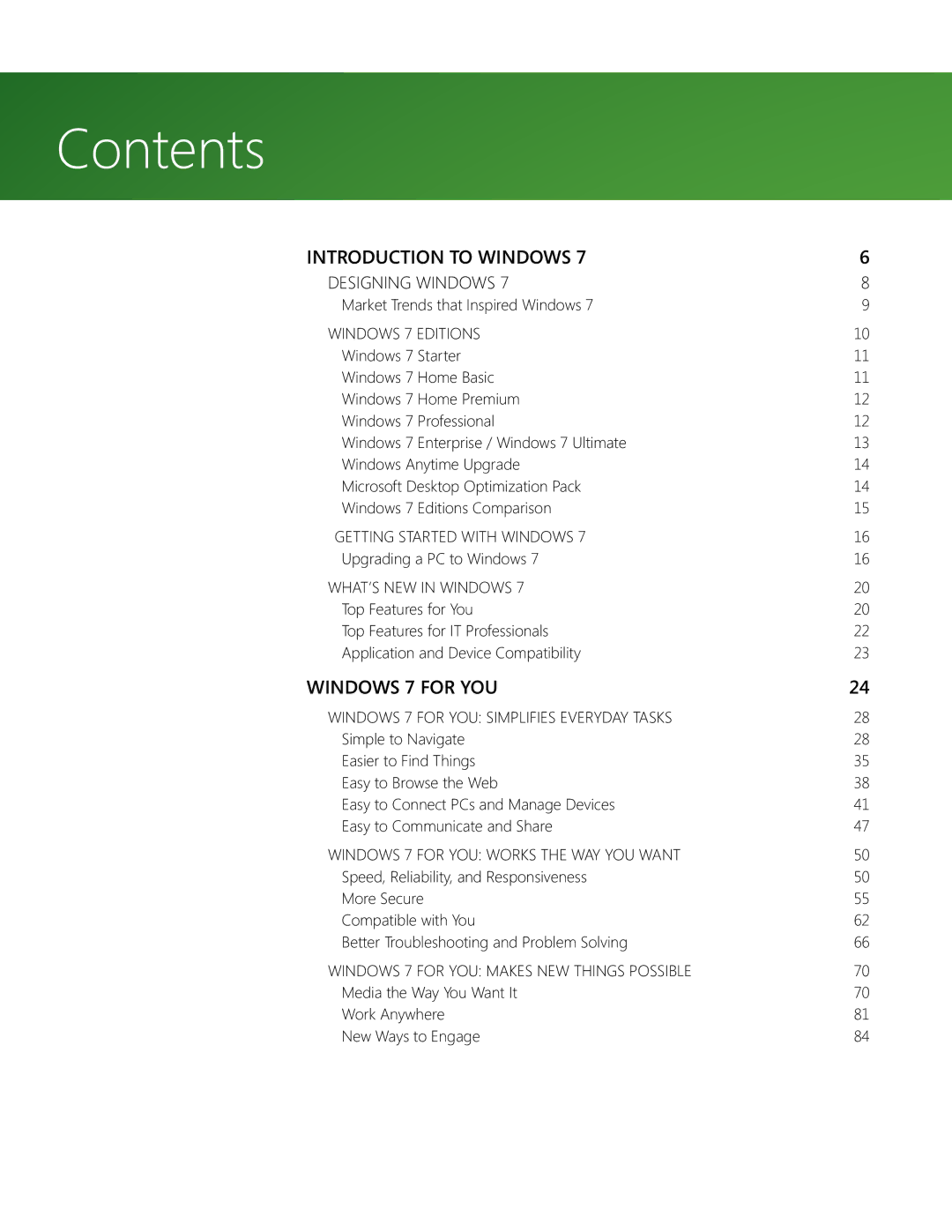 Microsoft QLF-00195 manual Contents 