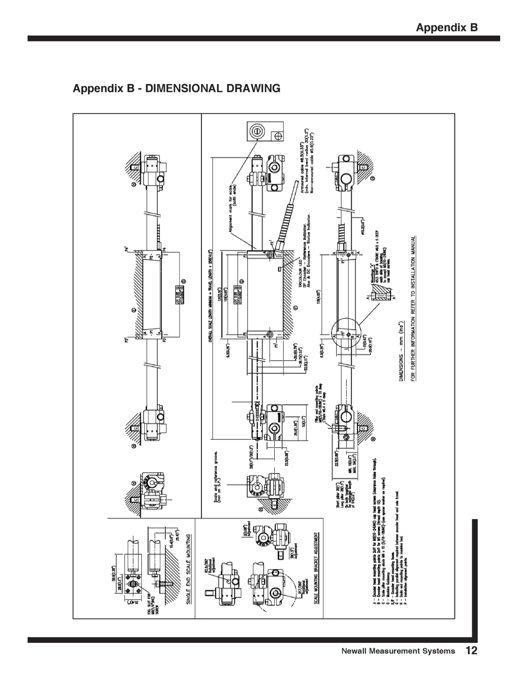 Microsoft SHG-TS, SHG-TC, SHG-VS, SHG-A* Absolute installation manual Appendix B Appendix B Dimensional Drawing 