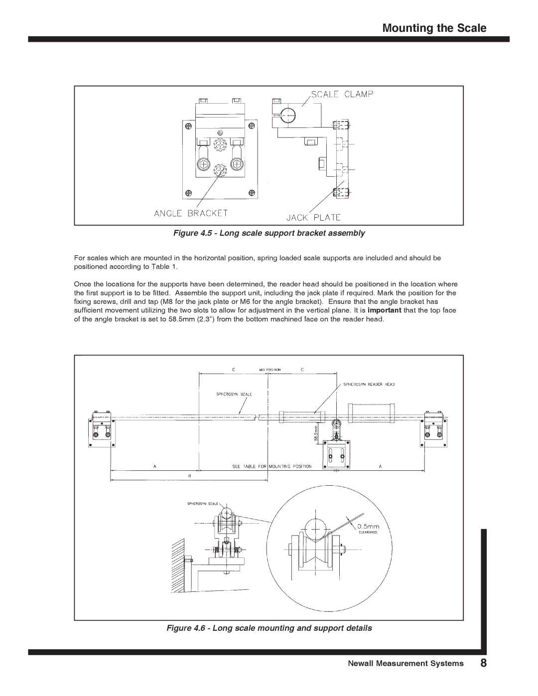 Microsoft SHG-TS, SHG-TC, SHG-VS, SHG-A* Absolute installation manual Long scale support bracket assembly 