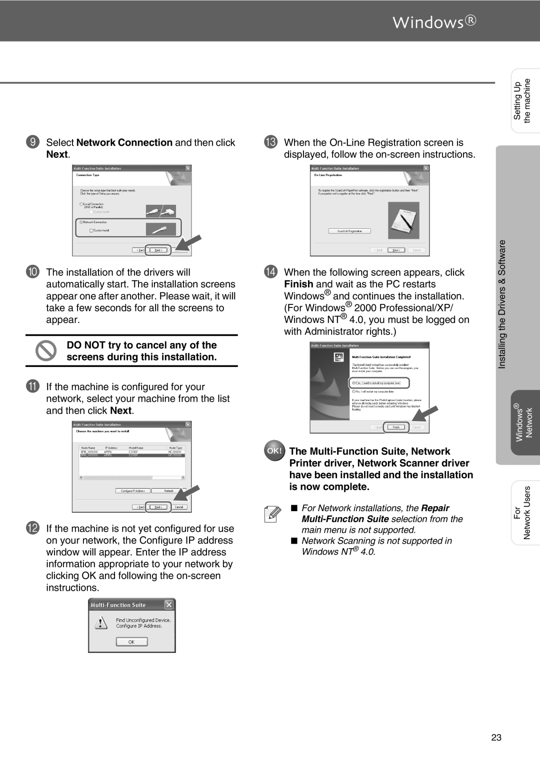 Microsoft SPC210SF setup guide Finish and wait as the PC restarts 