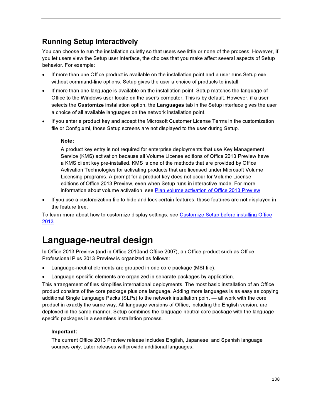 Microsoft 79G-03775, T5D01575 manual Language-neutral design, Running Setup interactively 