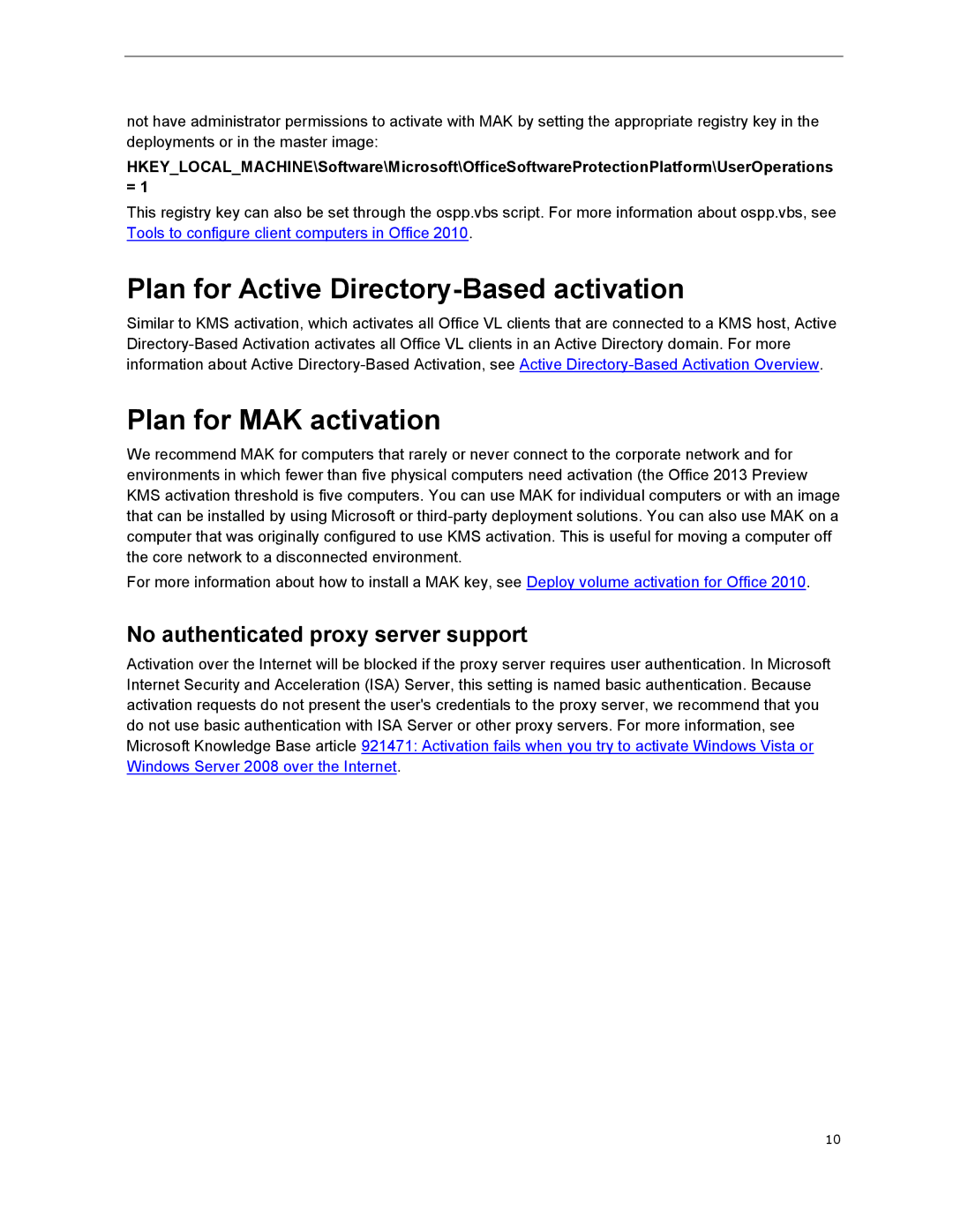 Microsoft 79G-03775, T5D01575 manual Plan for Active Directory-Based activation, Plan for MAK activation 