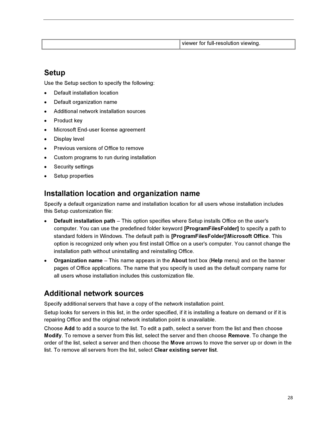 Microsoft 79G-03775, T5D01575 manual Setup, Installation location and organization name, Additional network sources 