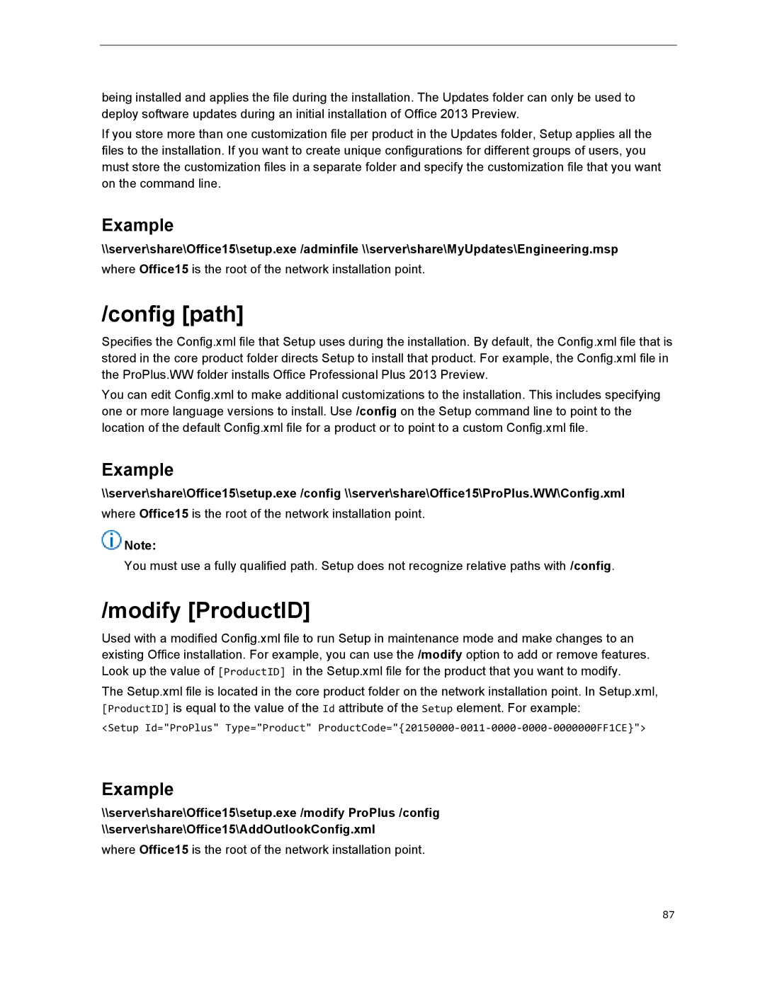 Microsoft T5D01575, 79G-03775 manual Config path, Modify ProductID 