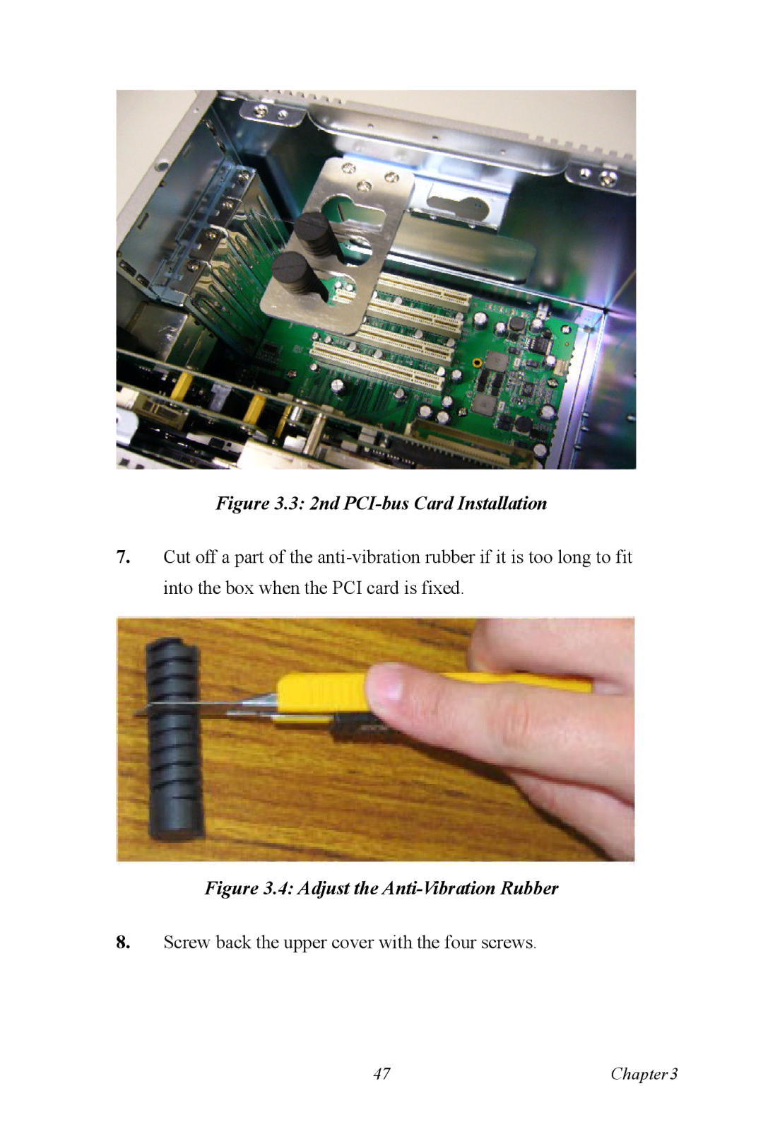 Microsoft UNO-3074 user manual 2nd PCI-bus Card Installation 