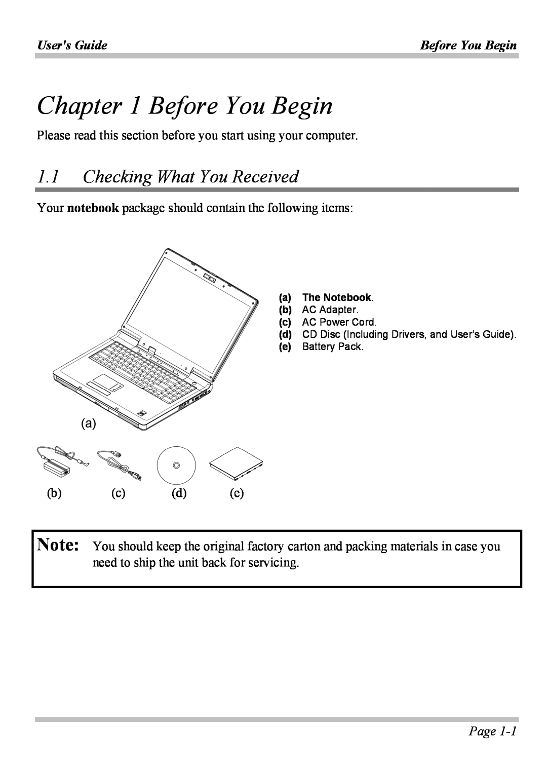 Microsoft W840DI manual Before You Begin, Checking What You Received, Users Guide, Page 