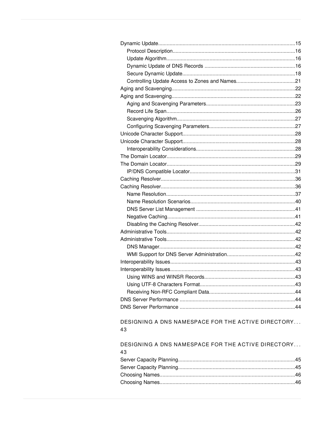 Microsoft windows 2000 DNS manual Designing a DNS Namespace for the Active Directory 