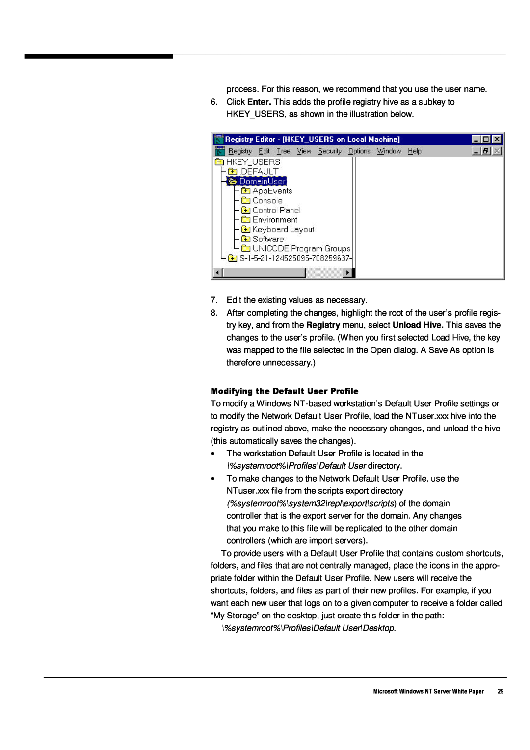 Microsoft Windows NT 4.0 manual systemroot%\Profiles\Default User\Desktop 