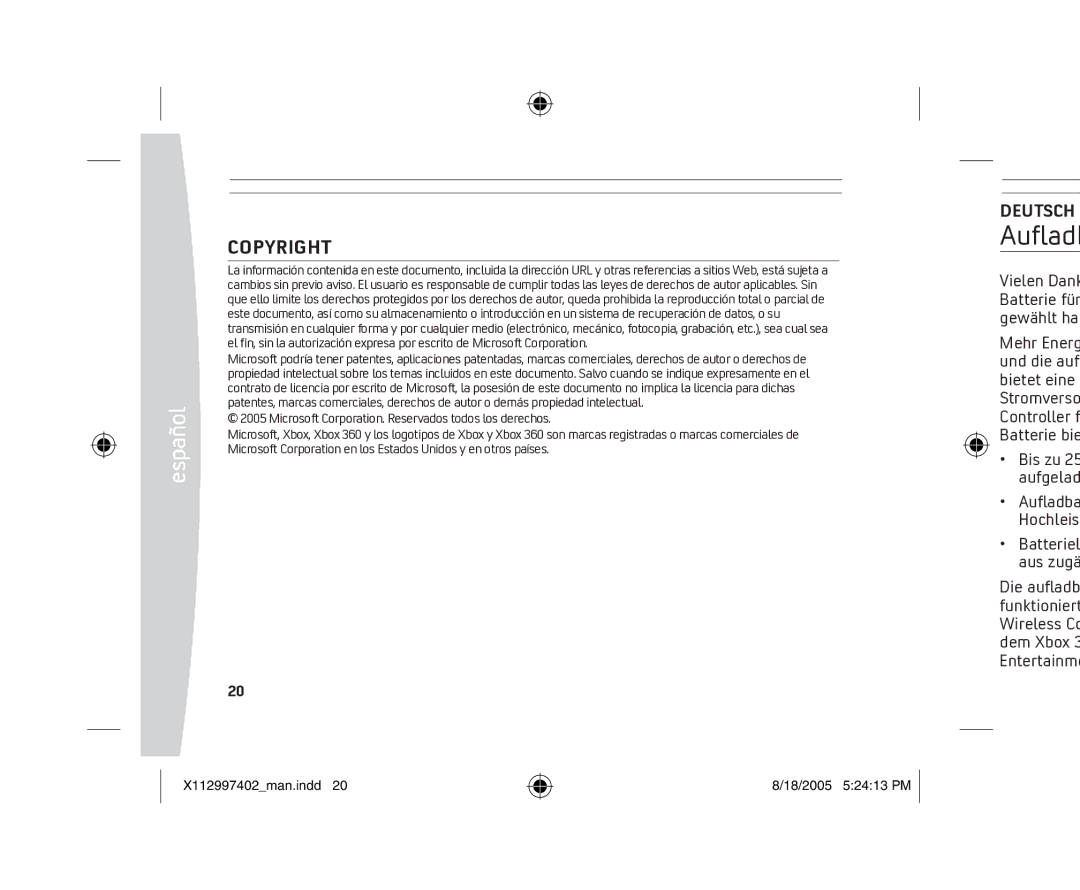 Microsoft X11-29974-02 manual Auﬂadba Hochleis, Microsoft Corporation. Reservados todos los derechos 