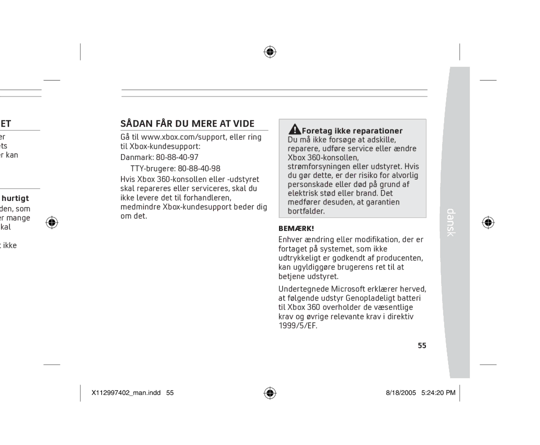 Microsoft X11-29974-02 manual Sådan FÅR DU Mere AT Vide, Er ets Kan, Hurtigt, Ikke 