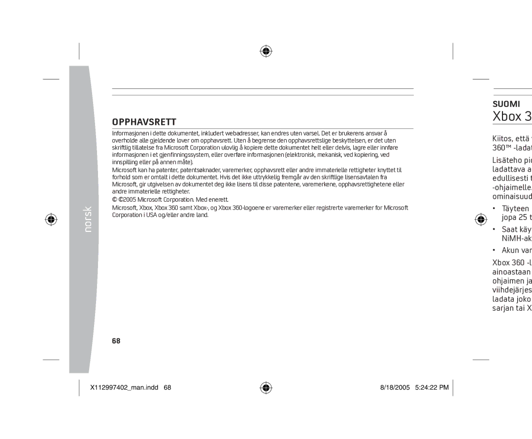 Microsoft X11-29974-02 manual Opphavsrett, Suomi, Täyteen l jopa 25 t 