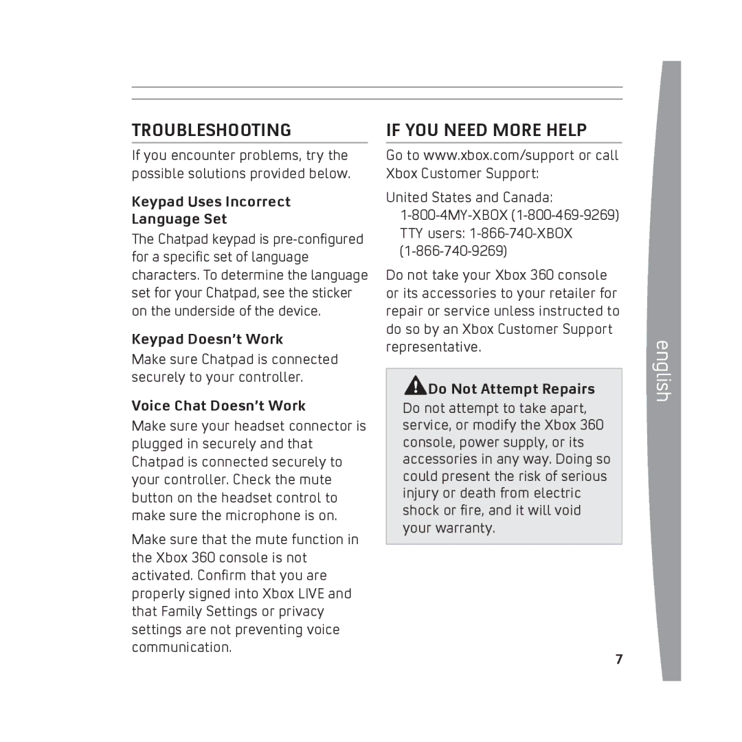 Microsoft Chatpad, X13-68046-02, 0803 manual Troubleshooting, If You Need More Help 