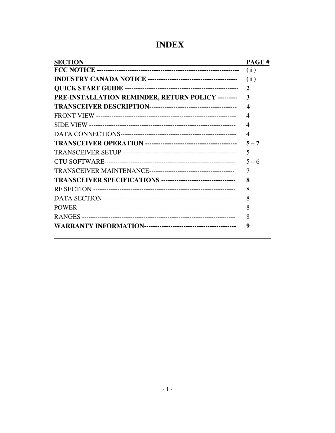 Microtek 2400 MHz Series, 900 MHz Series manual Section, PRE-INSTALLATION REMINDER, Return Policy 