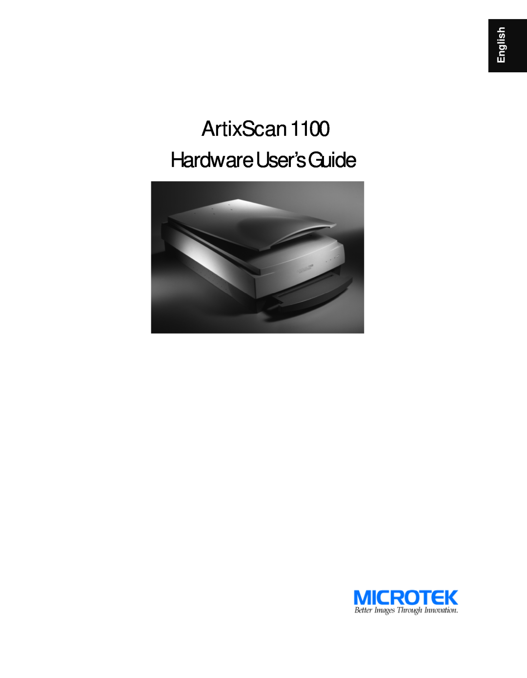 Microtek Artix Scan1100 manual ArtixScan HardwareUser’sGuide, English 