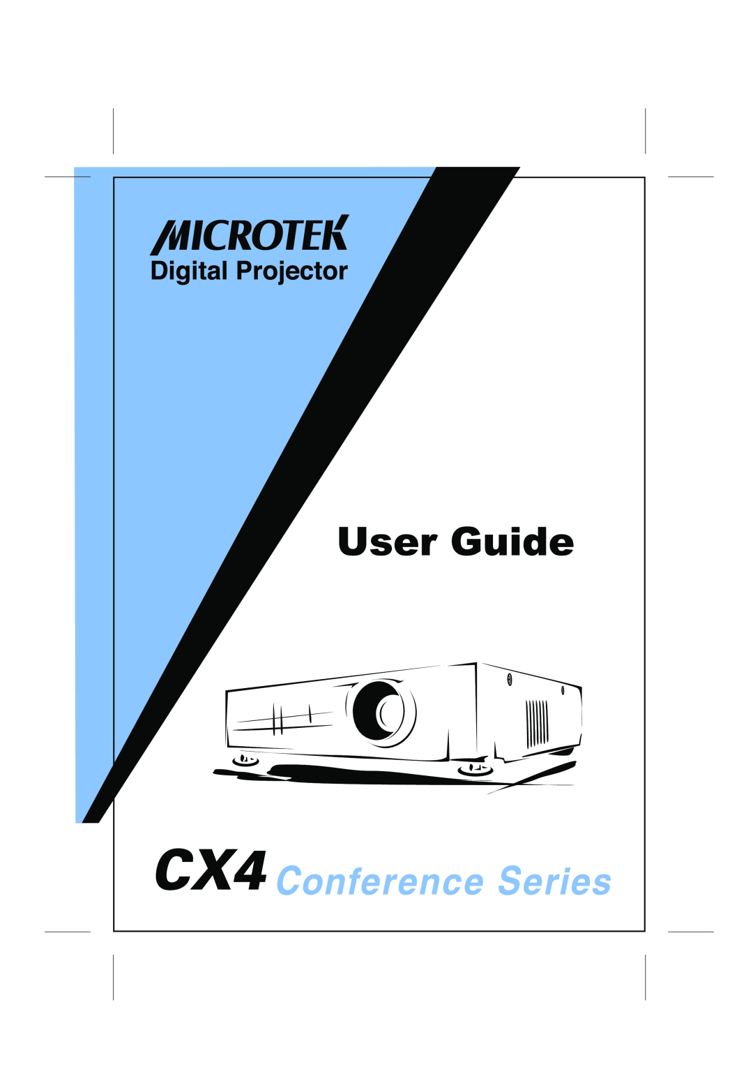 Microtek CX4 manual 