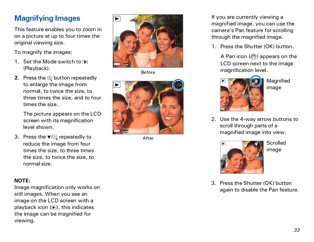 Microtek MKT-1300a manual Magnifying Images 